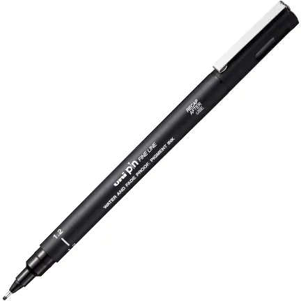 ⁨Fine liner PIN 12-200 black UNI⁩ at Wasserman.eu