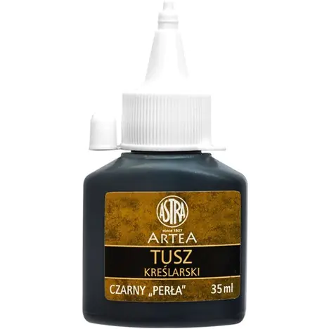⁨Tusz kreślarski czarny 35ml Czarna Perła 81030908 ASTRA⁩ w sklepie Wasserman.eu