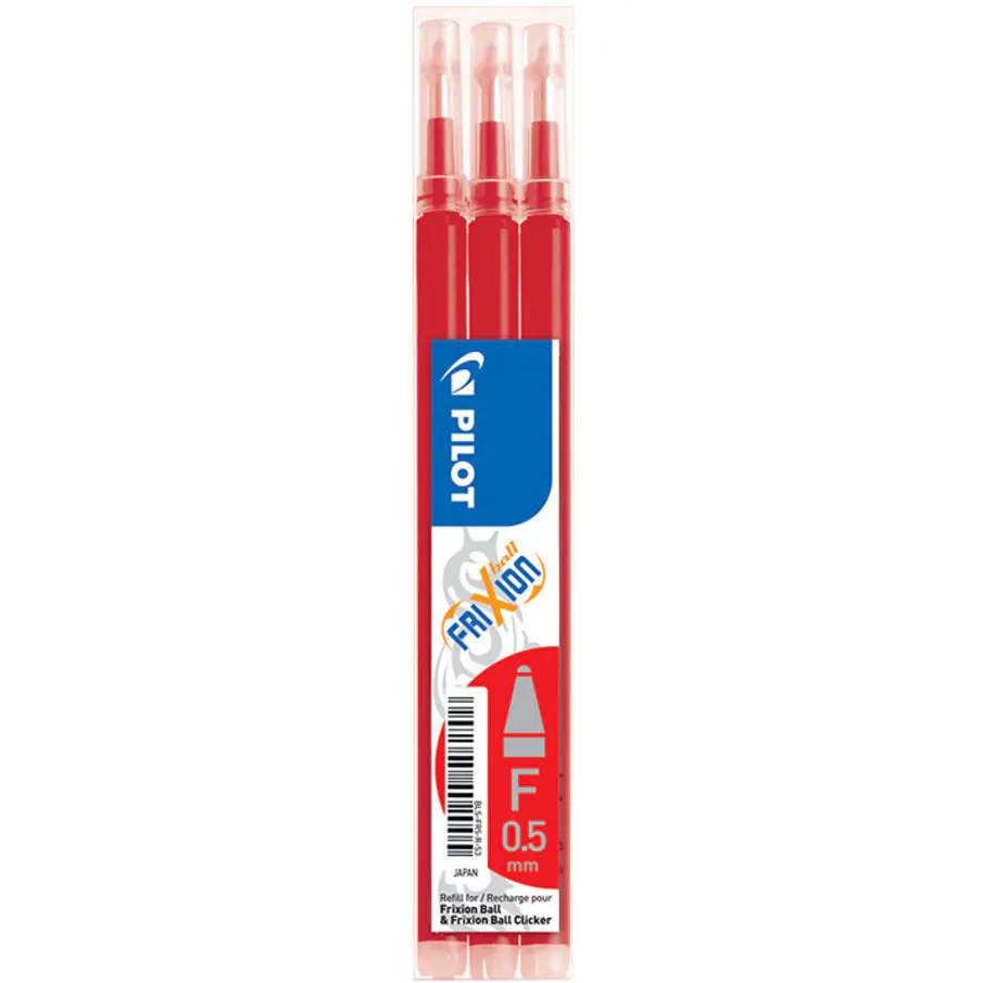 ⁨Wkład FRIXION CLIKER 0,5mm czerwony (3szt) PIBLS-FR5-R-S3-E PILOT⁩ w sklepie Wasserman.eu