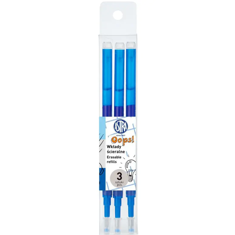 ⁨OOPS erasable cartridges! Blue (3) 201319004⁩ at Wasserman.eu