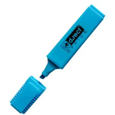 ⁨Zakreślacz D.RECT 1128 niebieski 121002⁩ w sklepie Wasserman.eu