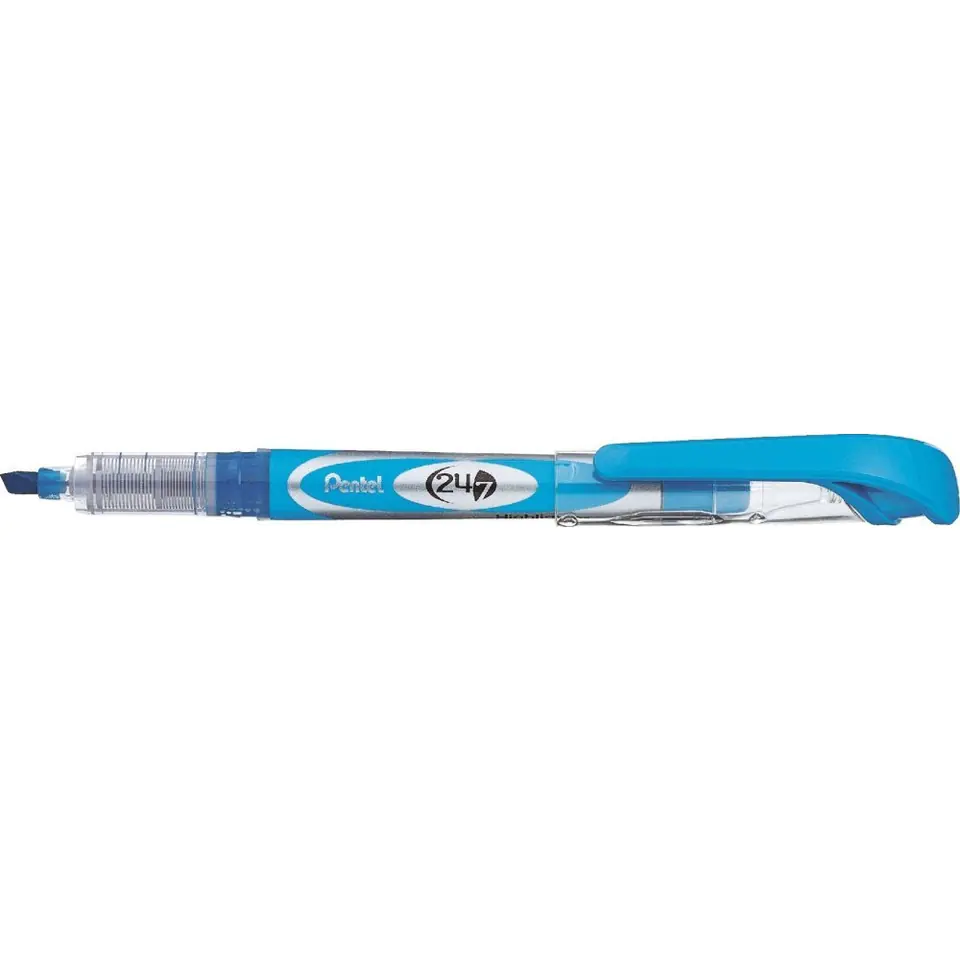 ⁨Zakreślacz z płynnym tuszem błękitny SL12 PENTEL⁩ w sklepie Wasserman.eu