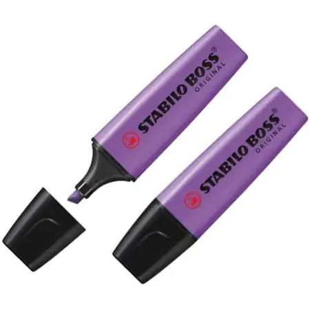 ⁨Highlighter STABILO BOSS fluorescent purple 70/55⁩ at Wasserman.eu