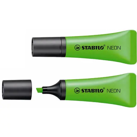 ⁨Highlighter STABILO neon green 72/33⁩ at Wasserman.eu