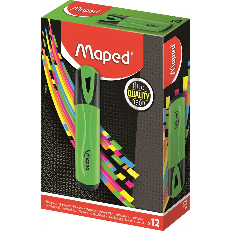 ⁨FLUO PEPS highlighter green MAPED 742533⁩ at Wasserman.eu