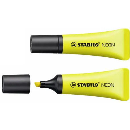 ⁨Highlighter STABILO neon yellow 72/24⁩ at Wasserman.eu