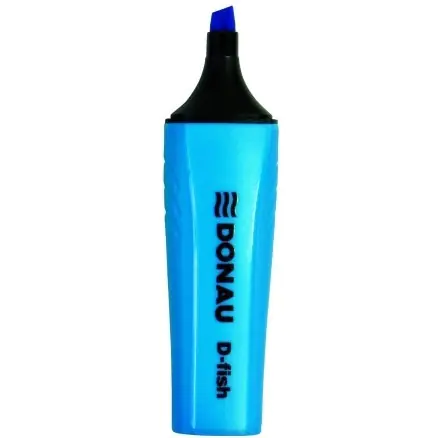 ⁨Highlighter D-TEXT blue 7358001PL-10 DONAU⁩ at Wasserman.eu