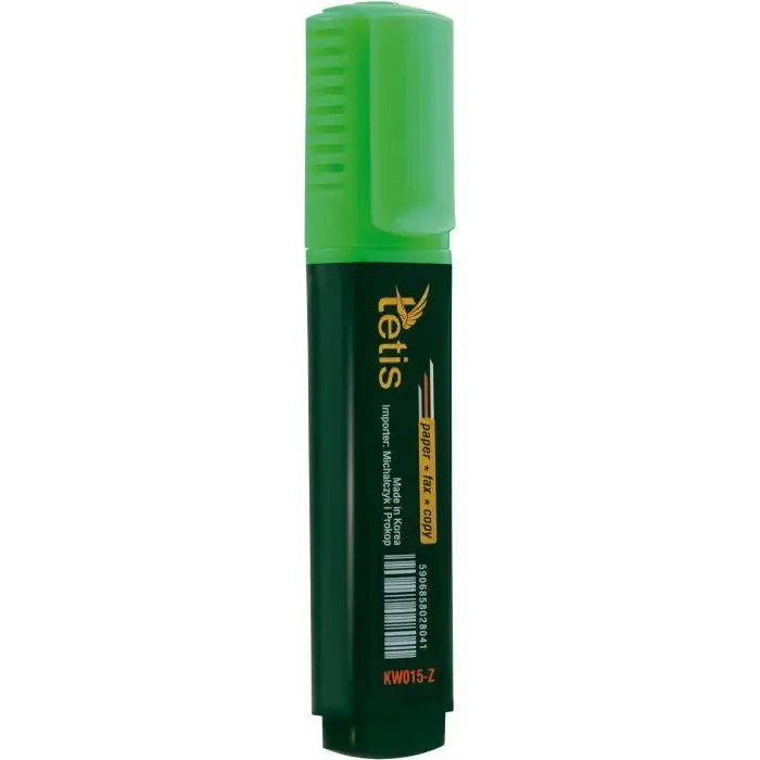 ⁨Green flat highlighter KW015-Z TETIS⁩ at Wasserman.eu
