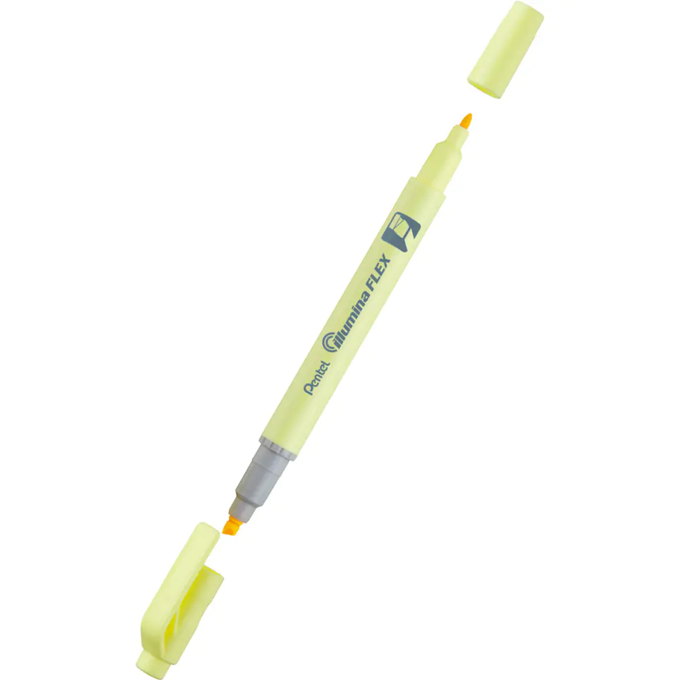 ⁨Double-sided yellow pastel highlighter ILLUMINA FLEX SLW11P-GE PENTEL⁩ at Wasserman.eu