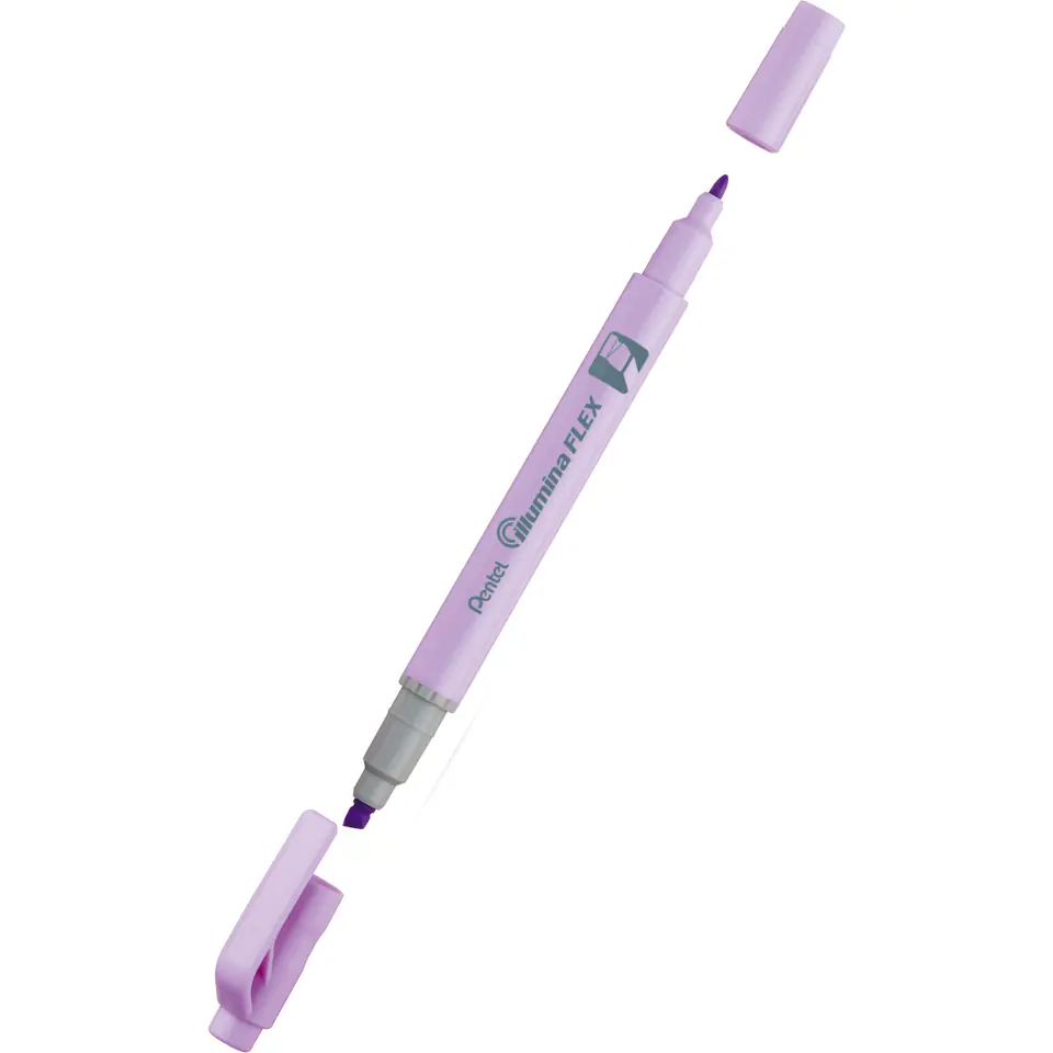 ⁨Double-sided purple pastel highlighter ILLUMINA FLEX SLW11P-VE PENTEL⁩ at Wasserman.eu