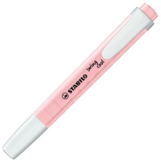 ⁨Highlighter STABILO swing cool 275/129-8 pastel pink⁩ at Wasserman.eu