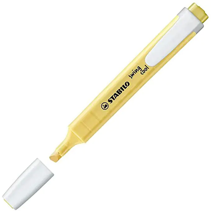 ⁨Highlighter STABILO swing cool 275/144-8 milk pastel yellow⁩ at Wasserman.eu