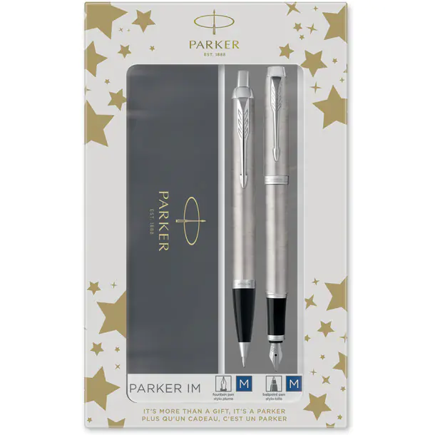 ⁨Set IM DUO silver CT fountain pen + pen PARKER 2183058⁩ at Wasserman.eu