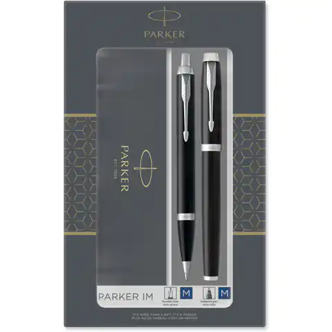 ⁨Komplet pióro wieczne + długopis IM czarny CT 2093215 PARKER⁩ w sklepie Wasserman.eu