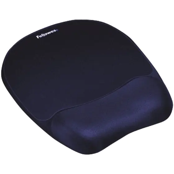 ⁨Podkładka pod mysz FELLOWES MEMORY FOAM granatowa 9172801⁩ w sklepie Wasserman.eu