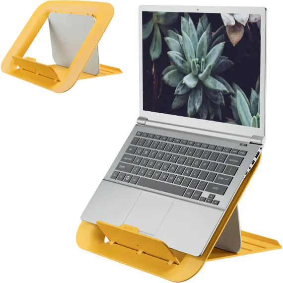 ⁨Ergo Cosy laptop stand yellow 64260019 LEITZ⁩ at Wasserman.eu