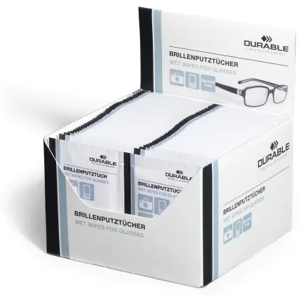 ⁨Glasses cleaning wipes 100pcs 585302 DURABLE (50x2pcs)⁩ at Wasserman.eu