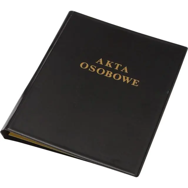 ⁨Personal file folder A4 PVC black 0309-0013-01 PANTA PLAST⁩ at Wasserman.eu