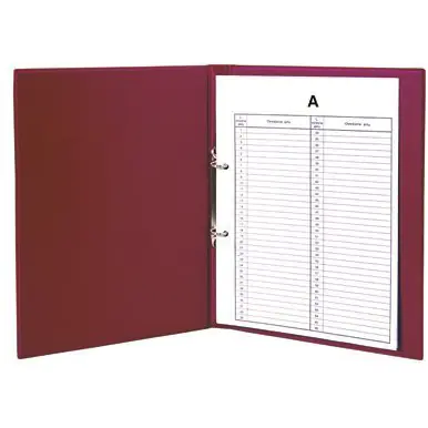 ⁨Personal file folder 2 rings burgundy TD-12-06 BIURFOL⁩ at Wasserman.eu