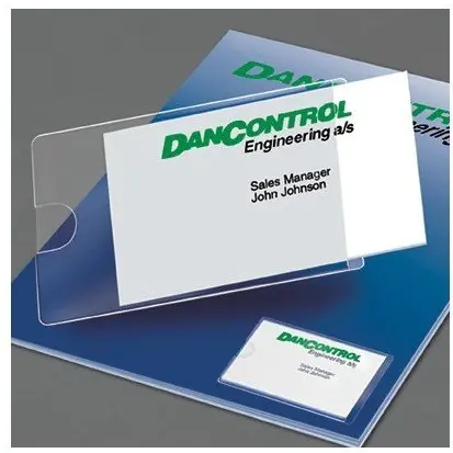 ⁨Self-adhesive business card pocket opening on the side 3L 10106⁩ at Wasserman.eu