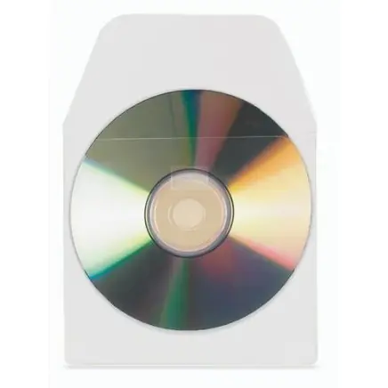 ⁨Self adhesive CD pocket (10pcs) with flap 127x127mm 6832-10 3L⁩ at Wasserman.eu