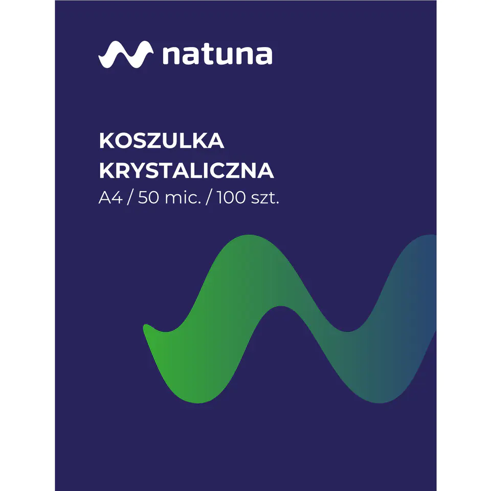 ⁨Koszulki krystaliczne na dokumenty A4 50mic 100 sztuk w pudełku NATUNA⁩ w sklepie Wasserman.eu