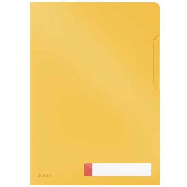 ⁨A4 folder with label pocket, yellow 47080019 LEITZ⁩ at Wasserman.eu