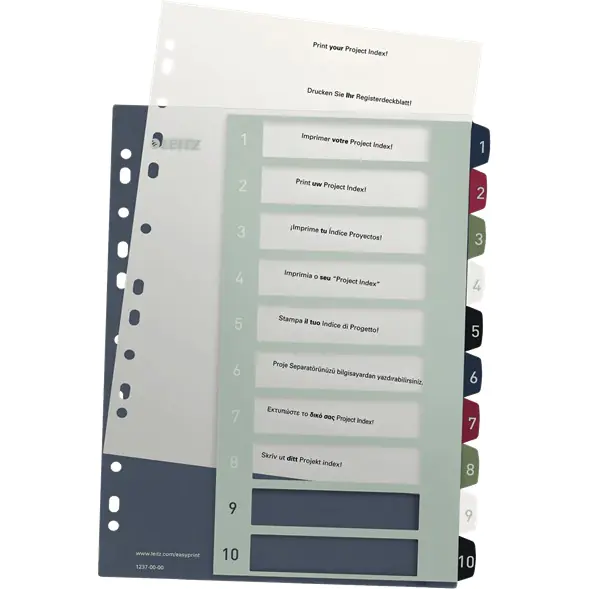 ⁨Plastic spacers LEITZ STYLE 1-10 12370000 for printing⁩ at Wasserman.eu