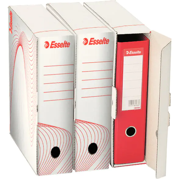 ⁨Archive box for binder 345x90x295mm white ESSELTE 10024⁩ at Wasserman.eu