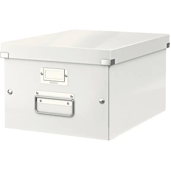 ⁨Storage box Click&Store A4 WOW white 200x281x370mm 60440001 LEITZ⁩ at Wasserman.eu