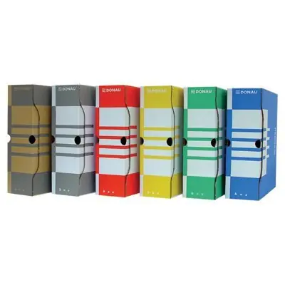 ⁨Pudło archiwizacyjne 100mm/A4 zielone 7661301-06 DONAU⁩ w sklepie Wasserman.eu