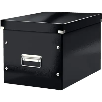 ⁨Universal box Click&Store size L 310x320x360mm black 61080095 LEITZ WOW⁩ at Wasserman.eu