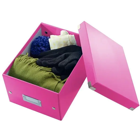 ⁨Storage box Click&Store A5 pink 160x220x282mm 60430023 LEITZ⁩ at Wasserman.eu