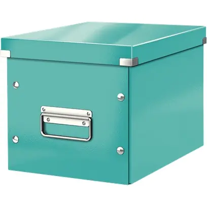 ⁨Universal box Click&Store size M turquoise 240x260x260mm 61090051 LEITZ WOW⁩ at Wasserman.eu