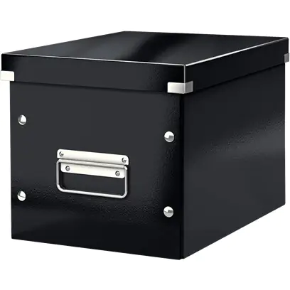 ⁨Pudło uniwersalne Click&Store rozmiar M czarne 240x260x260mm 61090095 LEITZ WOW⁩ w sklepie Wasserman.eu