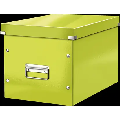 ⁨Universal box Click&Store size L 310x320x360mm green 61080054 LEITZ WOW⁩ at Wasserman.eu