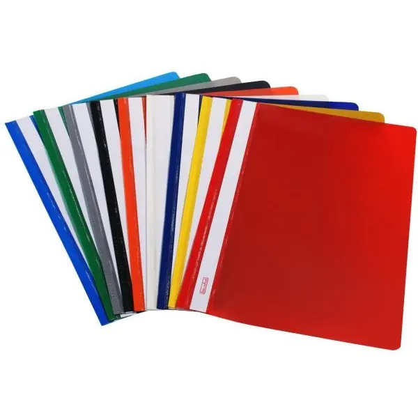 ⁨Skoroszyt A4 twardy SH-00-02 zielony BIURFOL (10sztuk)⁩ w sklepie Wasserman.eu