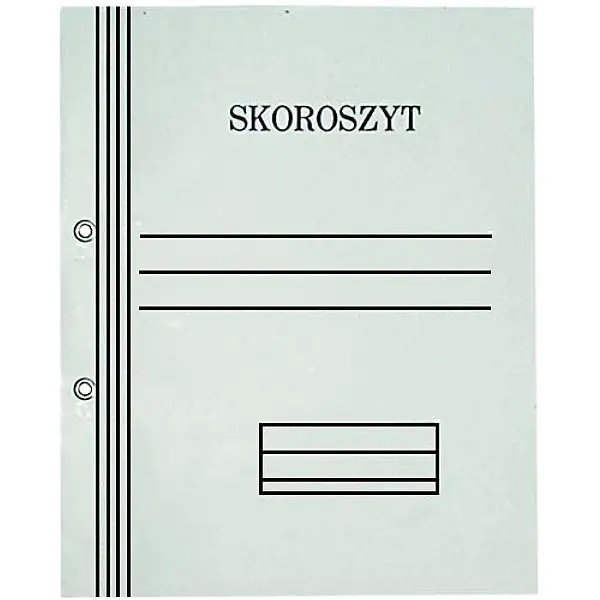 ⁨Skoroszyt oczkowy biały A4 pełny 350g 50szt. KIEL-TECH⁩ w sklepie Wasserman.eu