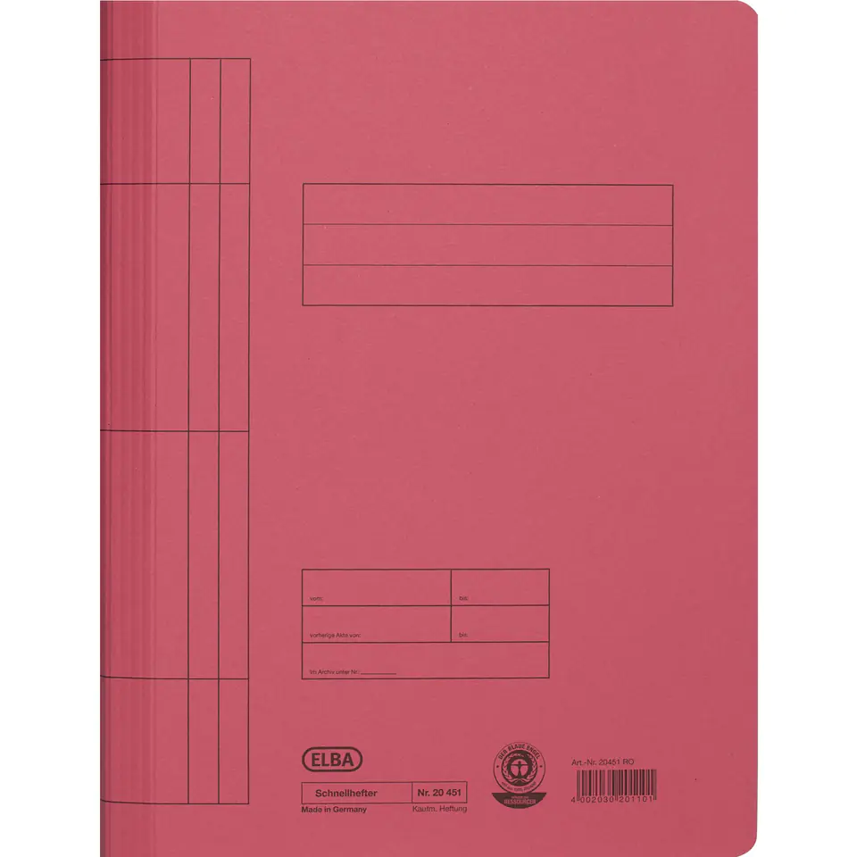 ⁨Cardboard workbook A4 ELBA red 100090784⁩ at Wasserman.eu