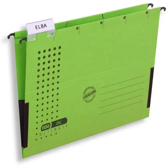 ⁨Hanging folder with CHIC sides green 100552104 ELBA⁩ at Wasserman.eu