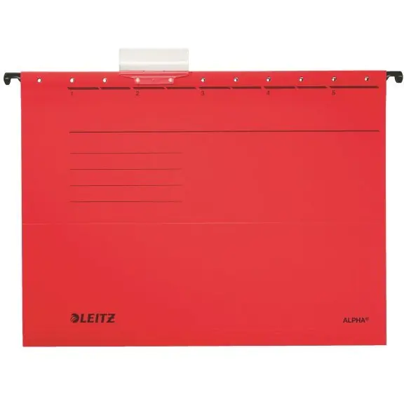 ⁨Hanging briefcase ALPHA red LEITZ 19850125⁩ at Wasserman.eu