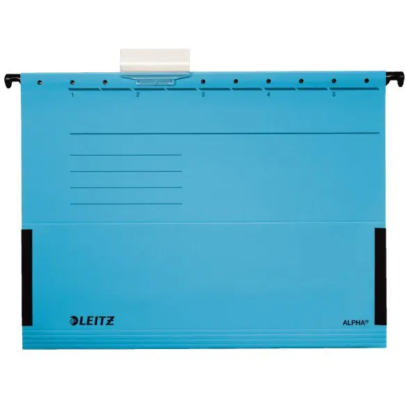 ⁨Hanging briefcase ALPHA blue with flared sides LEITZ 19860135⁩ at Wasserman.eu