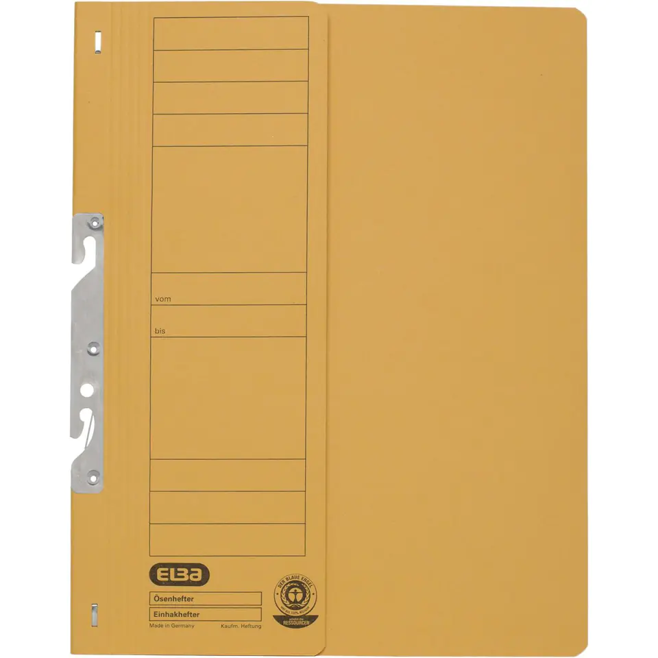 ⁨Skoroszyt wpinany do segregatora hakowy 1/2 A4 beżowy 100551891 ELBA⁩ w sklepie Wasserman.eu