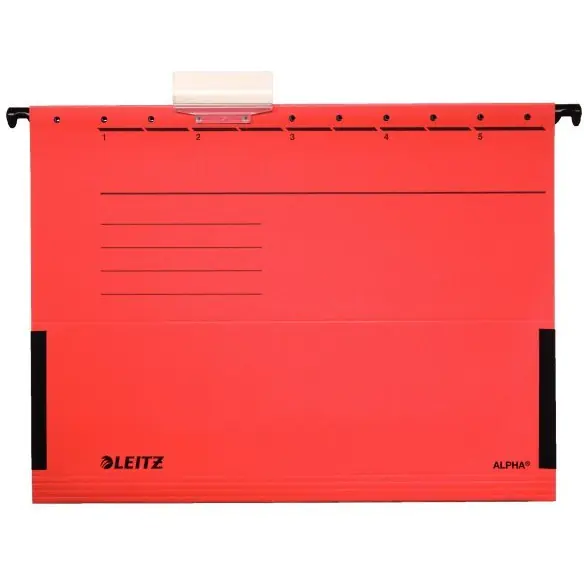 ⁨Hanging briefcase ALPHA red with flared sides 19860125 LEITZ⁩ at Wasserman.eu