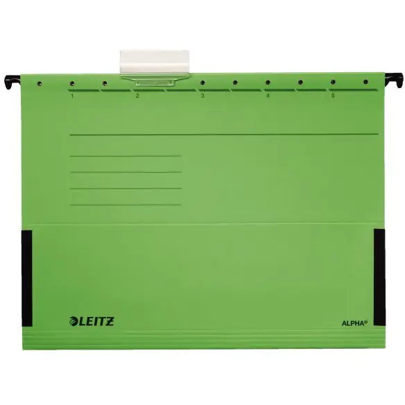 ⁨ALPHA hanging briefcase green with flared sides LEITZ 19860155⁩ at Wasserman.eu