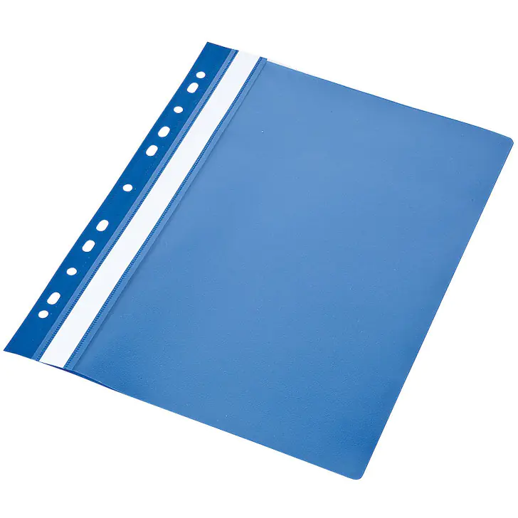 ⁨Skoroszyt A4 twardy wpinany typu PVC (10) niebieski 0413-0019-03 Panta Plast⁩ w sklepie Wasserman.eu