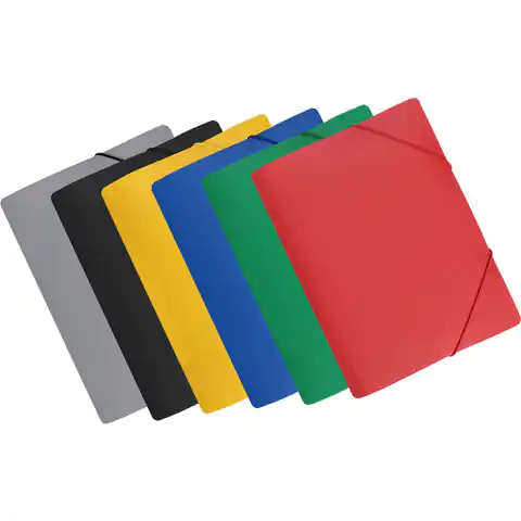 ⁨Folder with a wide elastic band - SP black TGS-01-05 BIURFOL⁩ at Wasserman.eu