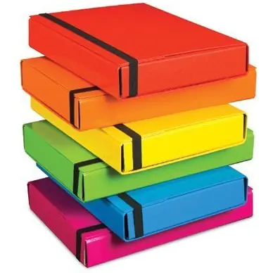 ⁨Teczka z gumką BOX CARIBIC czarna 5cm 341/02 VAUPE⁩ w sklepie Wasserman.eu