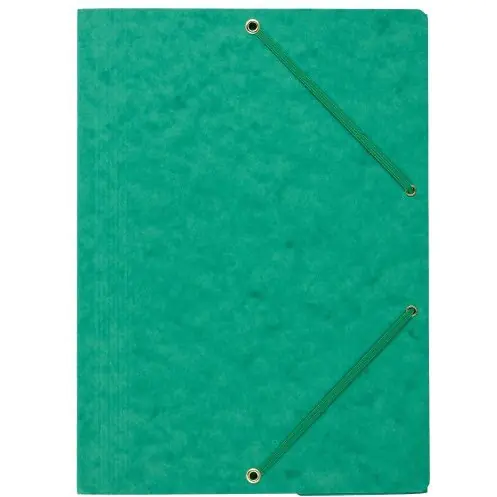 ⁨Folder with rubber band horns NATUNA A4 pressboard green 390g⁩ at Wasserman.eu