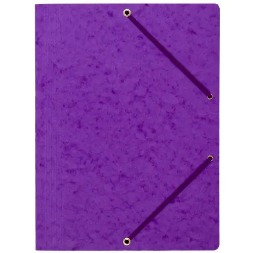 ⁨Briefcase with rubber band horns NATUNA A4 pressboard purple 390g⁩ at Wasserman.eu